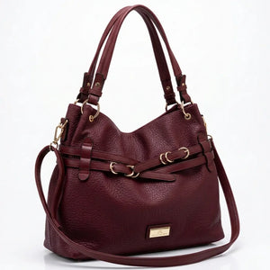 CHARRO - Borsa a Spalla Donna simil Pelle sacco cinghie con tracolla capiente