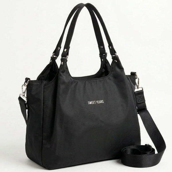 Sweet Years - Borsa nuova Donna sacco hobo bag impermeabile in tessuto tecnico super resistente