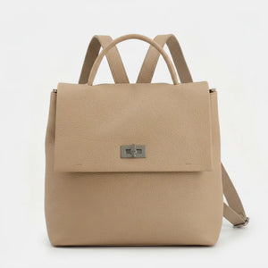 Tommassini - Zaino  / Borsa 2n1 eco pelle multi tasche donna zainetto passeggio comodo moda pera