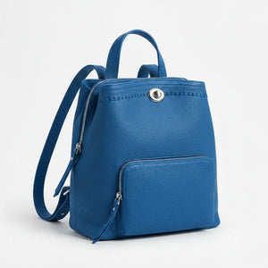 Tommassini - Zaino eco pelle multi tasche donna zainetto passeggio comodo moda pera