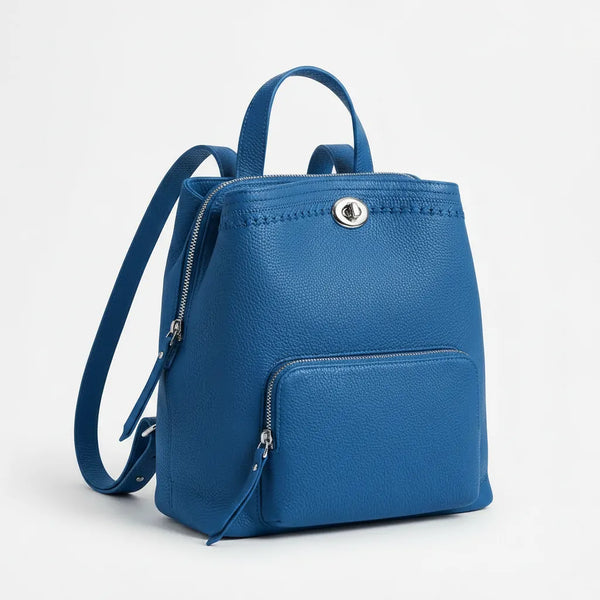 Tommassini - Zaino eco pelle multi tasche donna zainetto passeggio comodo moda pera