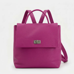Tommassini - Zaino  / Borsa 2n1 eco pelle multi tasche donna zainetto passeggio comodo moda pera