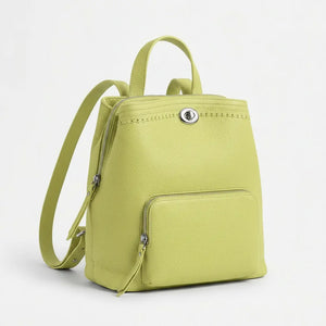 Tommassini - Zaino eco pelle multi tasche donna zainetto passeggio comodo moda pera