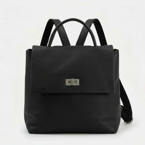 Tommassini - Zaino  / Borsa 2n1 eco pelle multi tasche donna zainetto passeggio comodo moda pera