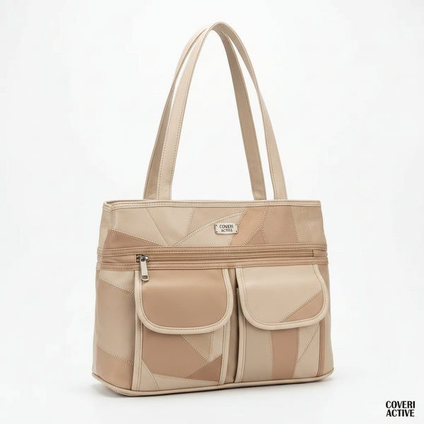 Coveri Active - Bauletto borsa tote bag donna vera pelle spalla tracolla nuova shopping