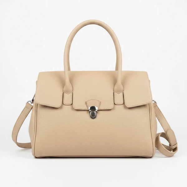 La Bellin - borsa in simil pelle a spalla con tasca frontale tracolla