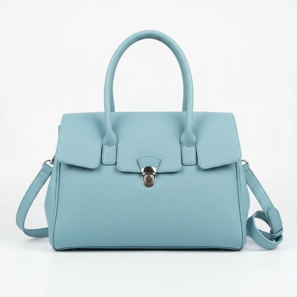 La Bellin - borsa in simil pelle a spalla con tasca frontale tracolla