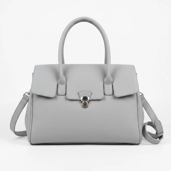 La Bellin - borsa in simil pelle a spalla con tasca frontale tracolla