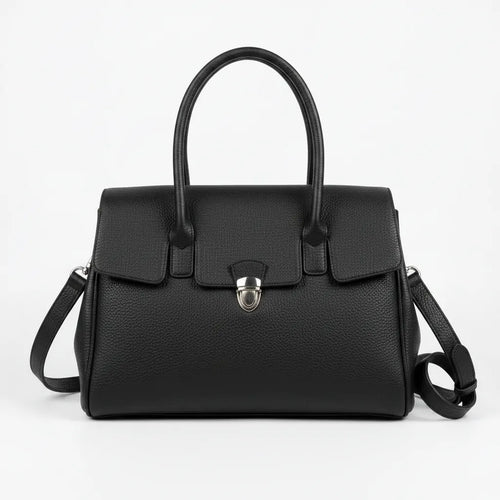 La Bellin - borsa in simil pelle a spalla con tasca frontale tracolla
