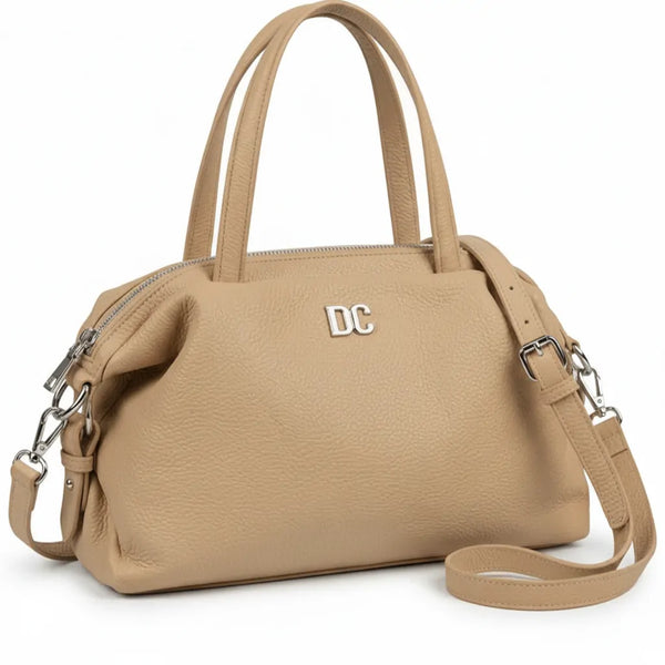 D.cristina  - borsa bauletto in simil pelle morbida tracolla