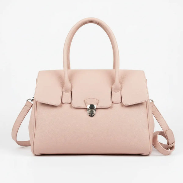 La Bellin - borsa in simil pelle a spalla con tasca frontale tracolla