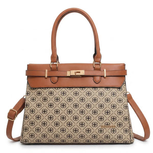 Valentini Gino - Borsa Donna grande tote bag Casual fantasia logata logo bauletto rigido vintage