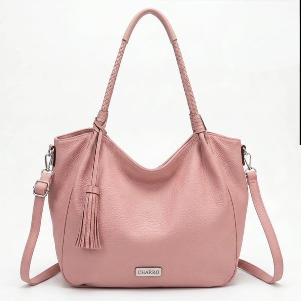 CHARRO - Borsa Donna sacco grande shopping Casual manici intrecciati morbida 2026