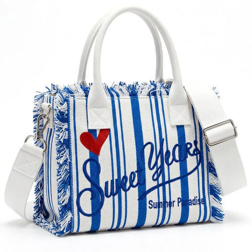 Sweet Years - Borsa bauletto jeans denim cotone tracolla