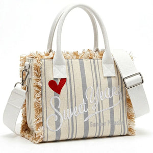 Sweet Years - Borsa bauletto jeans denim cotone tracolla