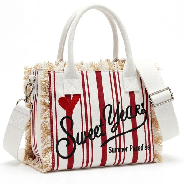 Sweet Years - Borsa bauletto jeans denim cotone tracolla