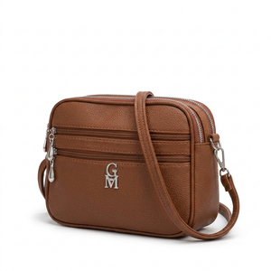 La Catalana - Borsa borsetta donna a tracolla firmata gyoiamea nuova 3 tasche zip