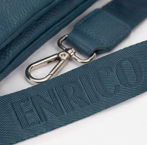 ENRICO COVERI - borsa elegante borsetta tracolla a mano simil pelle sottile slim bustina