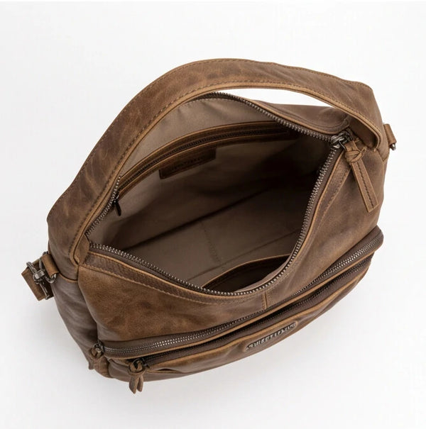 Sweet years - Borsa a Spalla Donna simil Pelle sacco mono manico effetto vintage con tracolla