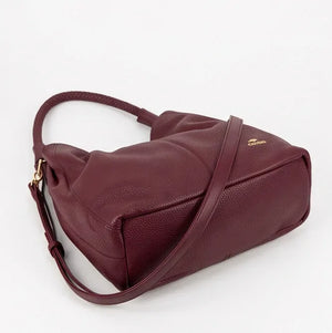 CHARRO - Borsa a Spalla Donna Beige in Pelle Morbida Borsa Hobo Grande con Tracolla monomanico