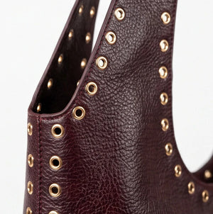 PODRI - Borsa a Spalla Donna simil Pelle Morbida Borsa hobo sacco borchie