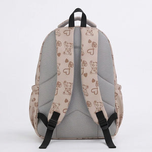Baci&Abbracci - Zaino scuola viaggio con imbottitura femminile donna fantasia orsacchiotti cuori ragazza