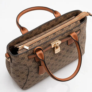 Valentini Gino - Borsa Donna sacco grande tote bag Casual fantasia logata logo bauletto lucchetto