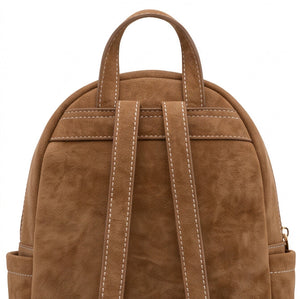 COCONUDA - borsa trasfmormabile zaino 2in1 donna pelle scamosciato camoscio cuoio spalla casual passeggio