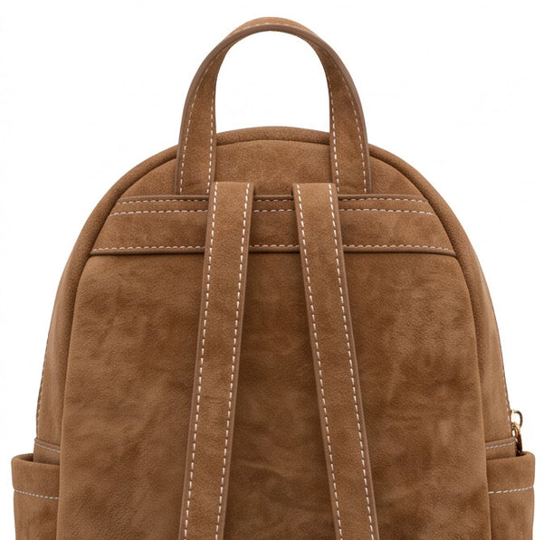 COCONUDA - borsa trasfmormabile zaino 2in1 donna pelle scamosciato camoscio cuoio spalla casual passeggio