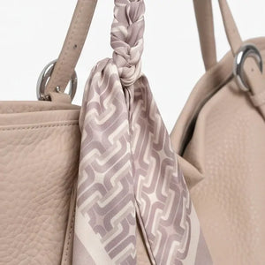 Valentini Gino - Borsa spalla nuova Donna shopping morbida spalla con foulard e tracolla simil pelle