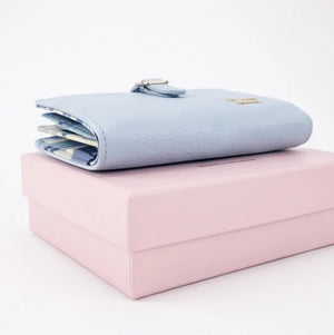 Mariella Burani  - portafoglio trifold portamonete firmato donna con scatola porta carte donna novità simil pelle zip (Copia)