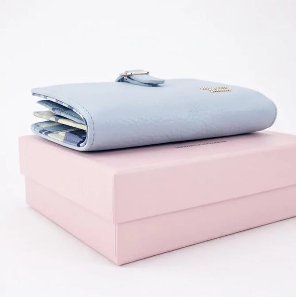 Mariella Burani  - portafoglio trifold portamonete firmato donna con scatola porta carte donna novità simil pelle zip (Copia)