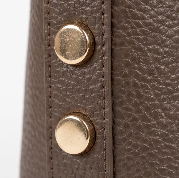 PODRI - Borsa a Spalla Donna simil Pelle Morbida Borsa shopping Grande borchie chiodi