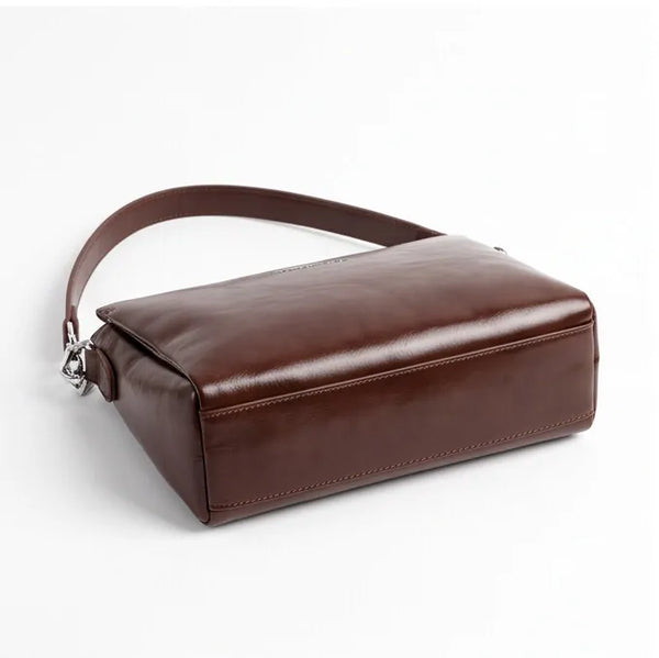 COCONUDA -Borsa donna borsetta tracolla manico elegante sportiva simil pelle venata lucida