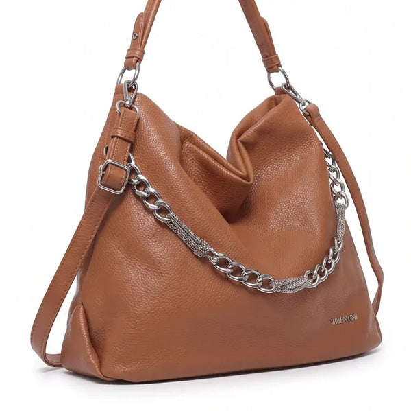 Valentini Gino - Borsa spalla nuova Donna hobo bag sacco secchio con catena mono manico spalla e tracolla