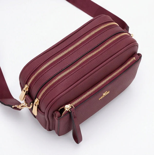 YYCOVERI - Borsa borsetta donna a tracolla firmata multitasche 4 tasche con cerniera nuova