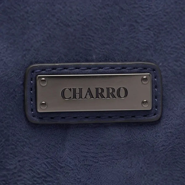 CHARRO - Borsa a Spalla Donna simil Pelle shopping effetto opaco camoscio con tracolla scamosciata