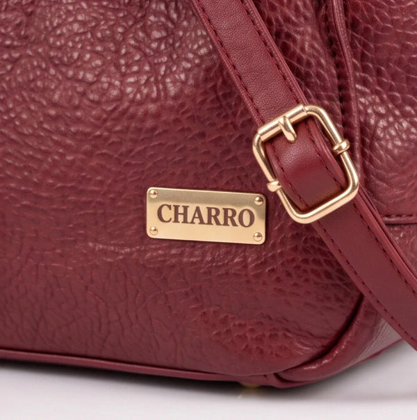 CHARRO - Borsa a Spalla Donna simil Pelle shopping effetto manici intrecciati e tracolla