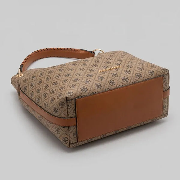 Valentini Gino - Borsa Donna sacco grande Hobo Casual mono manico fantasia logata