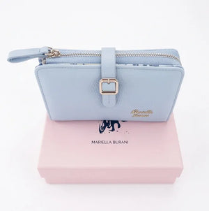 Mariella Burani - portafoglio firmato donna con scatole porta carte donna novità simil pelle idea regalo
