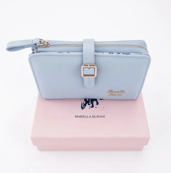 Mariella Burani - portafoglio firmato donna con scatole porta carte donna novità simil pelle idea regalo