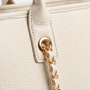 Borsa shopper donna a spalla con catene e tracolla