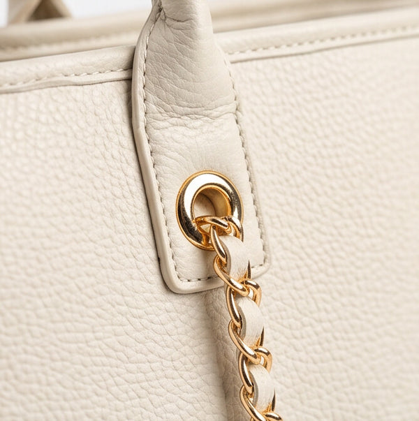 Borsa shopper donna a spalla con catene e tracolla