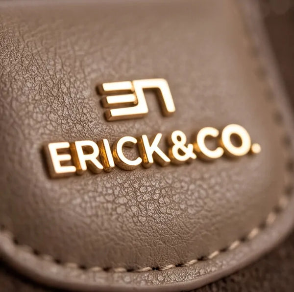 Erick&co - Borsa secchio con foulard Donna Modello Hobo Casual con Dettagli Dorati trapezoidale