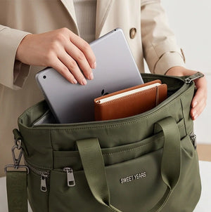 Sweet Years - Borsa nuova Donna tote shopping bag impermeabile in tessuto tecnico super resistente