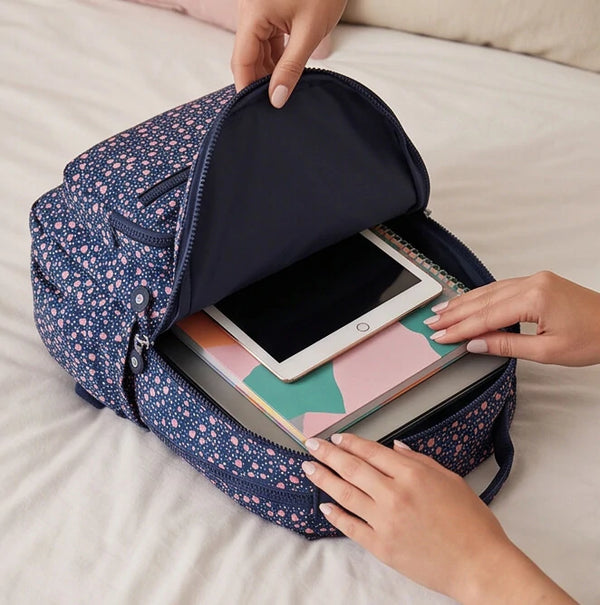 Zaino scuola con imbottitura maschile femminile uomo donna fantasia capiente multitasche spalliere capiente