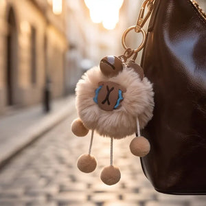 Valentini Gino - Borsa spalla nuova Donna mezzaluna con pupazzo e tracolla piccola passeggio