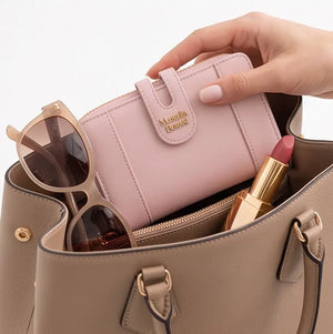 Mariella Burani  - portafoglio portamonete piccolo firmato donna con scatola porta carte donna novità simil pelle zip mod.03