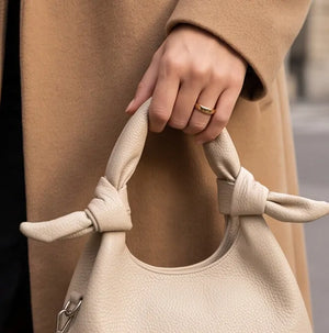 Valentini Gino - Borsa spalla nuova Donna tote bag piccola borsetta passeggio con nodi manici