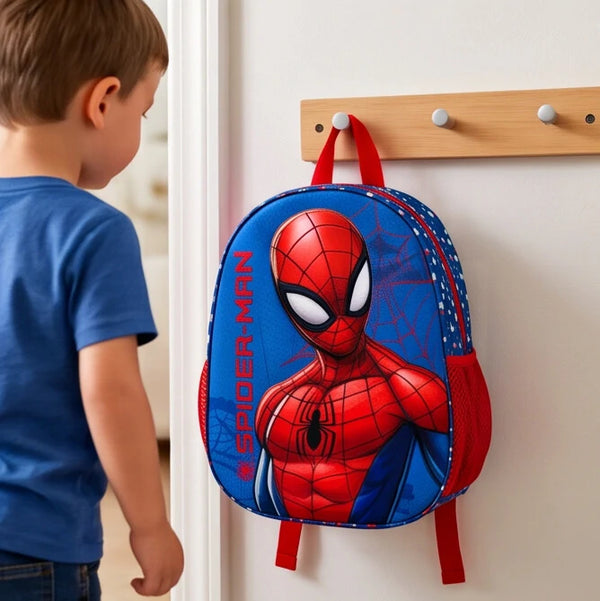 Spider Man  - Zaino MOD.4 scuola maschile marvel fantasia 3d ovetto zainetto piccolo asilo scuola